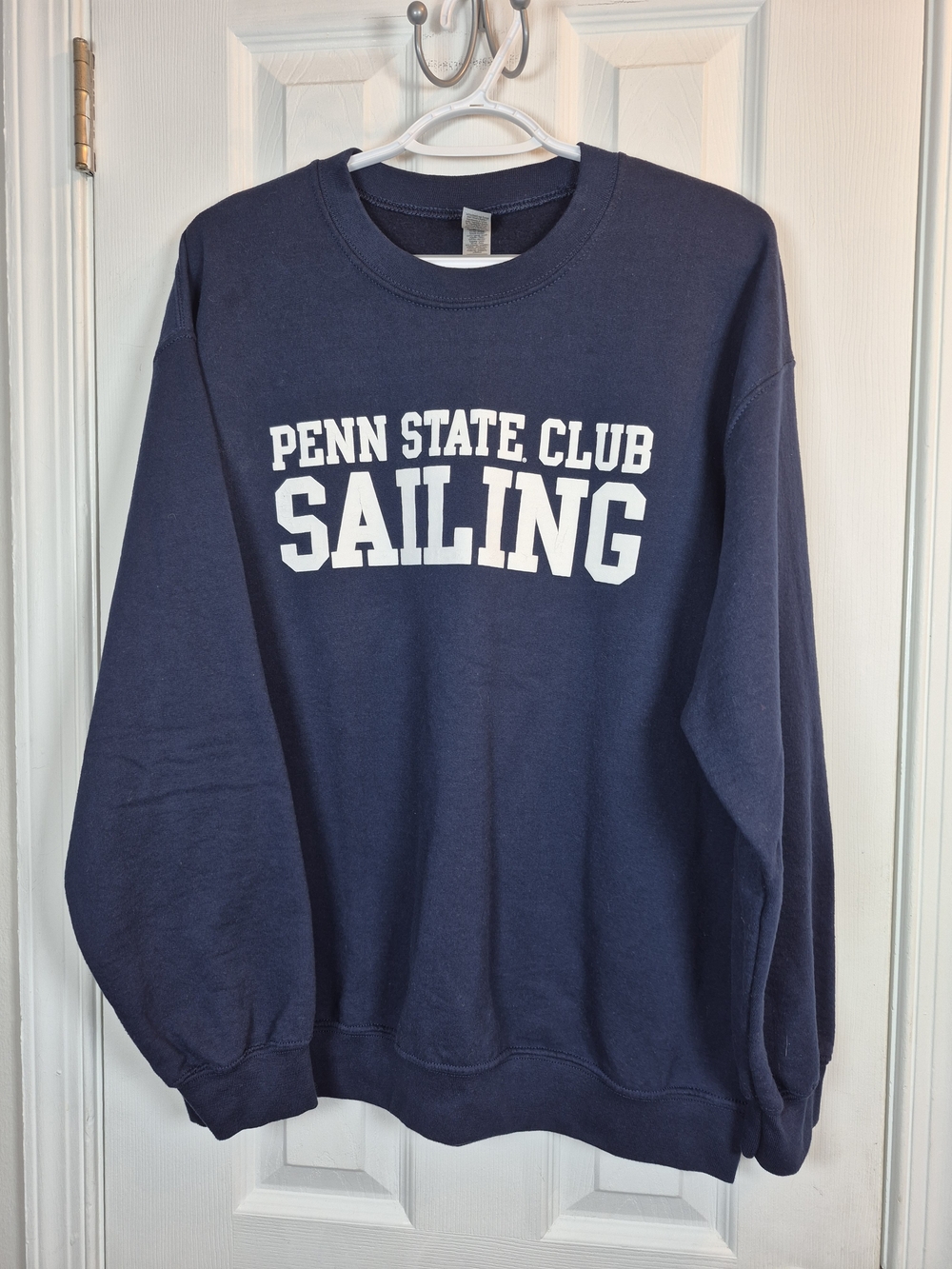 Penn State Club Sailing Navy Blue Crewneck Sweatshirt Large Preppy Vintage Vibe
